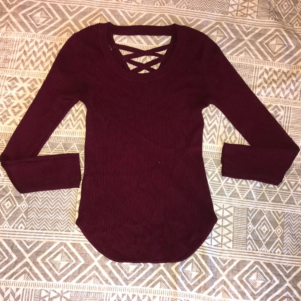 NO BO Burgundy Top